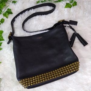 Coach Legacy Archival black leather bag studded
